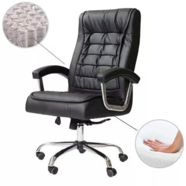 Imagem de Cadeira Escritório Presidente Premium Nr17 150kg Ergonômica - moveis V