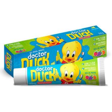 Imagem de Kit 12 Gel Dental Infantil Dr Duck Com Flúor  OU Sem Flúor 50G DentalC