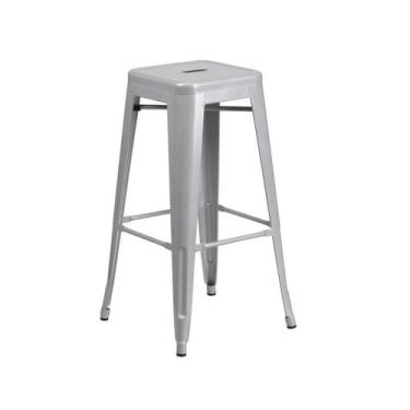 Imagem de Banqueta Tolix Alta - Cor Prata - shopshop