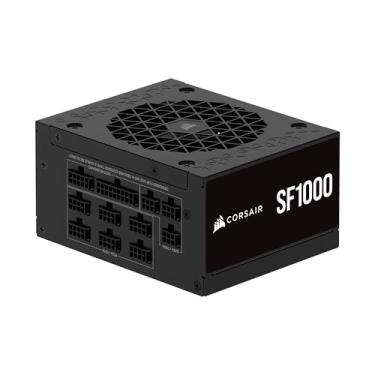 Imagem de CORSAIR SF1000 (2024) Fonte de alimentação ATX Platinum totalmente modular de baixo ruído 80 Plus – Compatível com 3.0 – PCIe 5.0 Ready – Suporte SFX-to-ATX incluído – Preto