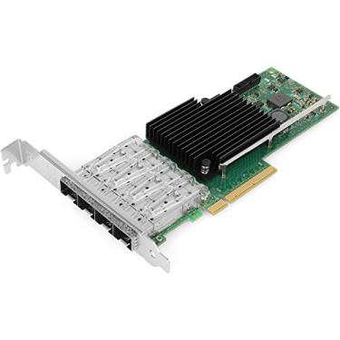 Imagem de Vogzone Placa de rede PCI-E de 10 Gb para portas Intel X710-DA4, 100MbE/1GbE/10GbE Quad SFP+, com chip Intel XL710-BM1, adaptador Ethernet PCI Express 3.0 X8 de 10 GbE compatível com