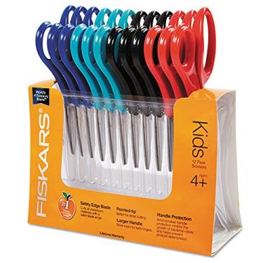 Imagem de Fiskars Kids/Student Scissors ,SCISSORS,POINTED,12PK,AST