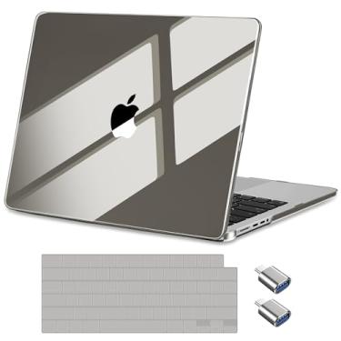 Imagem de Batianda Capa de cristal premium para M5 MacBook Pro 35.6 cm 2025 2024 M4 M3 M2 Pro Max Chip, leve, durável, resistente a arranhões, fácil instalação, com capa de teclado, cinza escuro