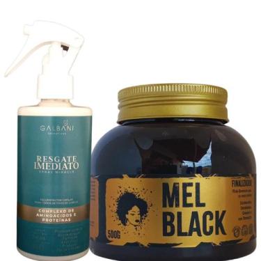 Imagem de Finalizador de Cachos 500g + Spray Reconstrutor 250ml  - Mel Black