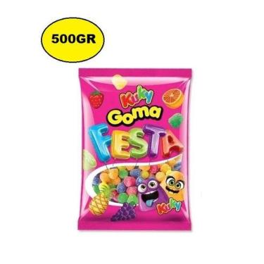 Imagem de Bala De Goma Festa Kuky Sortido 500g Jujuba