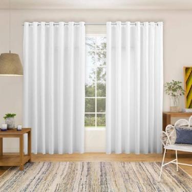 Imagem de Cortina 5 Metros Largura Tecido Microfibra Várias Cores e Altura - DH 