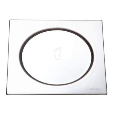 Imagem de Grelha com Fecho Pressão Quadrada Inox 15cmx15cmx6cm Meber Metais
