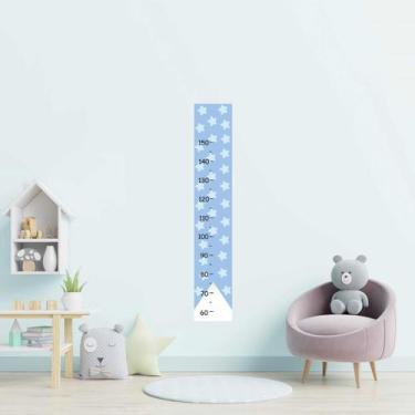 Imagem de Régua Adesiva Infantil Estrela Azul N09183 20x115cm - Adesivo BR