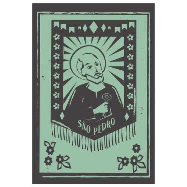 Imagem de Placa Decorativa MDF São Pedro Junino 30x40cm - Quartinhos