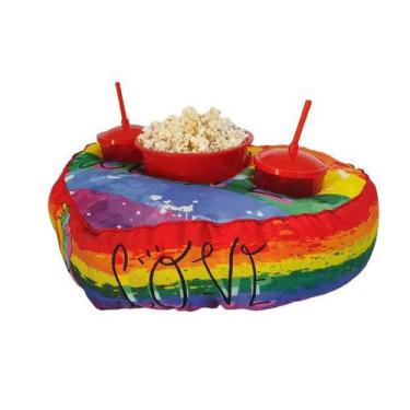 Imagem de Almofada Porta Pipoca Formato Coração - LGBTQ+ - Maria dos Reis