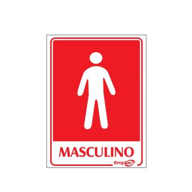 Imagem de Placa - Masculino / Em Ps E.P.I. 20 X 15Cm Emplac Br