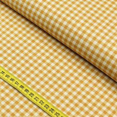 Imagem de Tecido Blend de Linho para Patchwork - Xadrez Mostarda cor 05 (0,50x1,