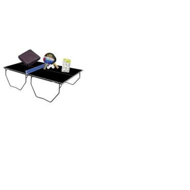 Imagem de MESA PING PONG COR PRETA MDP 15mm Klopf 1087 + KIT 5055 + Kit bolas 50