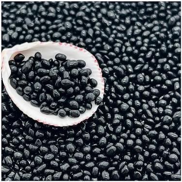 Imagem de BXI Areia de cascalho de substrato de aquário pequeno, 1 kg, cascalho liso polido para aquário de peixes, vidro azul vibrante sem revestimento colorfast, pedras decorativas para enchimentos de vasos, jardim de fadas, vasos de plantas