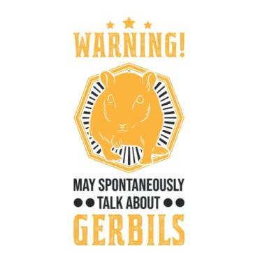 Imagem de Gerbil Notizbuch: May spontaneously talk about Gerbils Rennmaus / 6x9 Zoll / 120 karierte Seiten Seiten