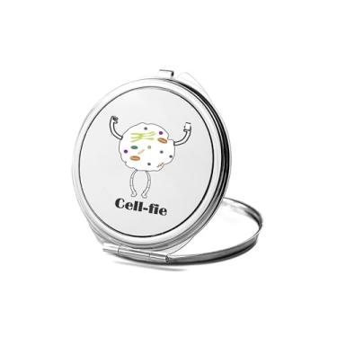 Imagem de SpreadPassion Espelho compacto Cell Fie, presentes Cell Fie, espelho fotográfico Cell Fie, espelho de maquiagem de viagem, espelho pequeno de mão, espelho de bolso portátil, ideia de aniversário (1,