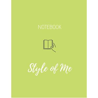 Imagem de Notebook (Style Of Me): Unruled/Unlined/Plain Notebook | Unruled Blank Page Notebook Journal For Writing or Art Book | Blank Daily Journal For Women/Men – (8.5 x 11 inches) | 120 Pages | Lime Cover