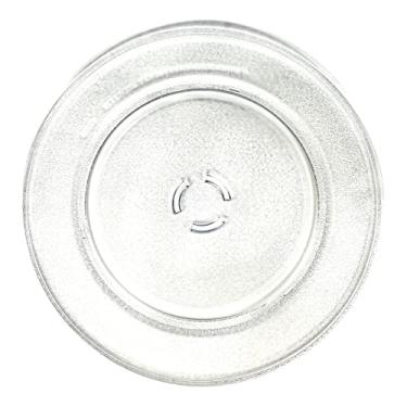 Imagem de HQRP Bandeja giratória de vidro de 39 cm compatível com Kitchen Aid 8205676 W10818723 4375405 KBHC109JBL0 KBHC179JBL0 KBMC140HBL0 KBMC147HBL0 KEHC309JBL0 Prato de cozinha para forno de micro-ondas 400