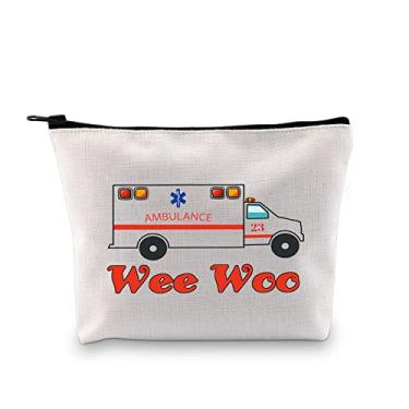 Imagem de JXGZSO Presente paramédico engraçado EMT Wee Woo bolsa de viagem para primeiros socorros presentes ambulância bolsa de presente para enfermeira médica, Wee Woo