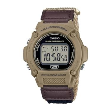 Imagem de Casio Série W219H | Relógio digital masculino | 50M WR | Iluminador LED | Cronógrafo 100 SEC | Cronômetro 1/100 SEC | Alarme diário | Sinal de hora em hora | Calendário automático | Bateria de 7 anos,