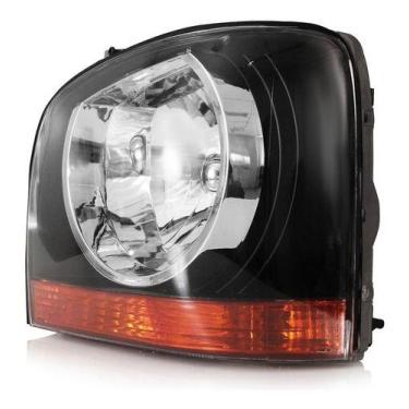 Imagem de Farol Dianteiro Bongo K2500 2000 A 2004 Máscara Negra - Automotive Imp