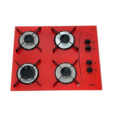 Imagem de Fogão cooktop gás 4 bocas automatico escolha a cor (Vermelho)