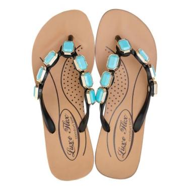 Imagem de Chinelo Feminino Confortavel Anatômico Terapia dos Pés Azul, Azul clar