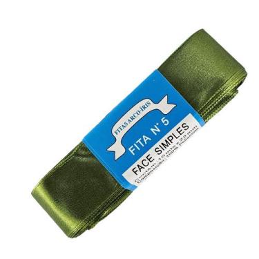 Imagem de Fita de Cetim Trader 22mm N5 com 10 Metros, COR 108 VERDE MUSGO, 10 Me