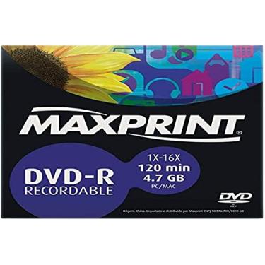 Imagem de MÍDIA DVD-R Gravável MAXPRINT 4.7 GB - 120 MIN - 16X - Envelope papel