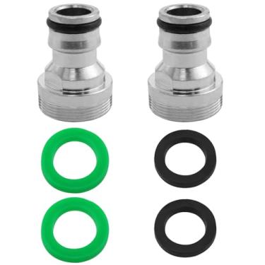 Imagem de zutisay Conector de torneira Rosca Adaptador de soquete de tubo de mangueira Adaptador de torneira de máquina de lavar portátil Adequado para máquina de lavar roupa jardim (diâmetro externo 24 mm