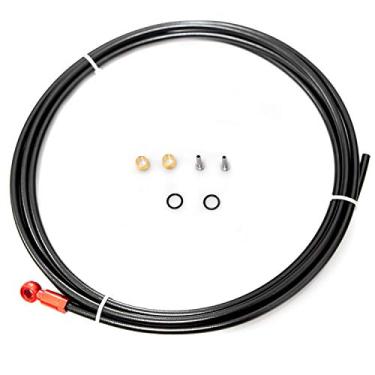 Imagem de Farbetter Kit de mangueira de freio a disco hidráulico de bicicleta de 2500 mm para sistema Shimano BH90, incluindo adaptador Banjo (vermelho)