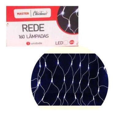 Imagem de Pisca Pisca Rede 160 Lâmpadas Led Branco 127v Enfeite Natal - Rio Mast
