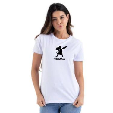 Imagem de Camiseta Feminina Filme Moana Personalizada BabyLook 100 Algodão Blusa