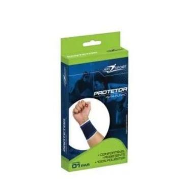 Imagem de Tensor Munhequeira Elastica 1par Proteção Lesões Pulso - Art Sport