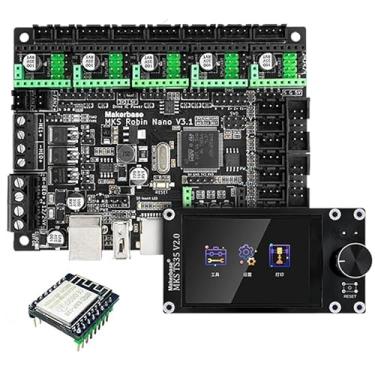 Imagem de YUTREES Makerbase MKS Robin Nano V3 32bit Placa de controle Placa-mãe TMC2209 TS35 TFT Tela sensível ao toque Módulo WIFI Peça de impressora 3D (Package*10)