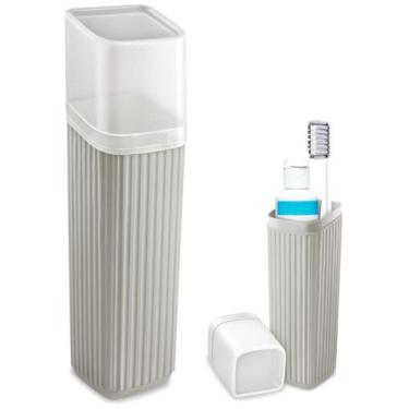 Imagem de Porta Escova De Dente Creme Dental Para Bolsa E Viagem - Usual Utilida