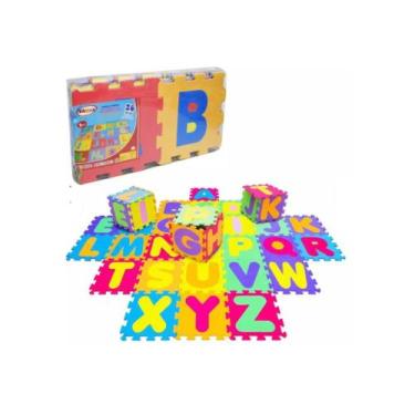 Imagem de Tapete em E.V.A - Alfabeto C/26 - 28x28cm - Evamax