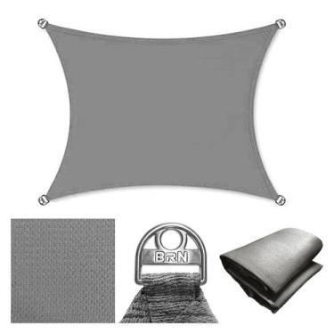 Imagem de Tela Sombreamento Decorativa 2,5x1 - BRN COMMERCE, Cinza