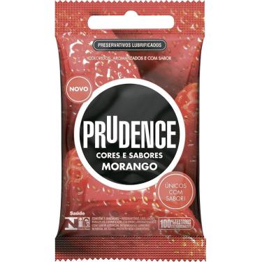 Imagem de Preservativo Prudence Cores E Sabores Morango - 12 pacotes c/ 3 unidades