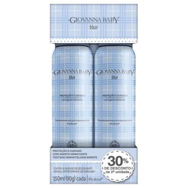 Imagem de Pack Desodorante Aerosol Antiperspirante Jato Seco Giovanna Baby Blue 30% na Segunda Unidade