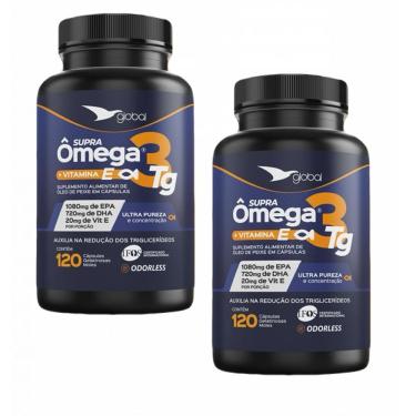 Imagem de 2x Supra Ômega 3 t. G- 1080mg epa- 720mg dha- Vit. E-120 Caps
