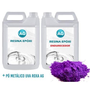 Imagem de Porcelanato Líquido Metálico Uva Roxa AG por M² - Resinas ag, 5m²