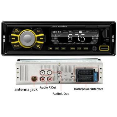 Imagem de Som Automotivo Ohpro Usb Mp3 Sd Card Radio Am/Fm - C/ Led