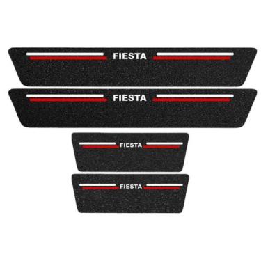 Imagem de Kit Soleira Protetora Porta Premium Red PVC - Fiesta - Jhow Adesivos