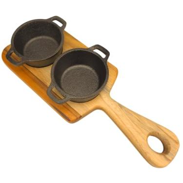 Imagem de Kit molho e Suporte de madeira para Mesa posta com Panelinha