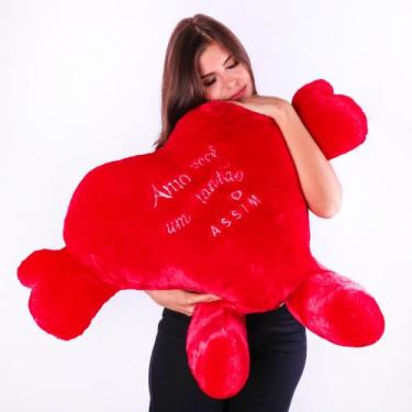 Imagem de Coração De Pelúcia Love Abraço Gigante 67cm - FOFUXOS DE PELÚCIA - WU 