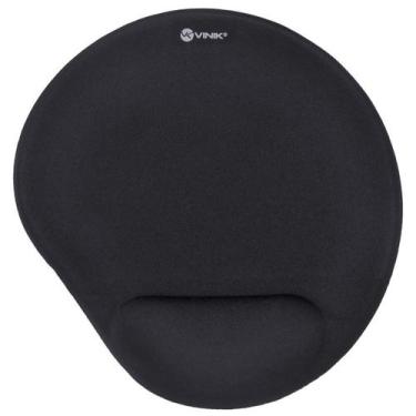 Imagem de Mouse pad com apoio de pulso em gel mpg-10p preto - Vinik