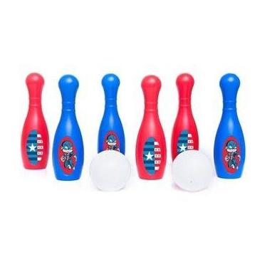 Imagem de Kit 8 Peças Boliche Unicórni Jogo Infantil Diversão Educativo Estimulo