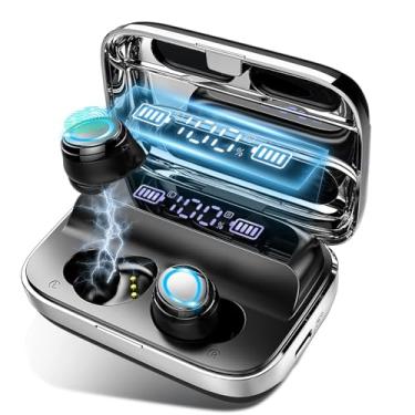 Imagem de Fone de Ouvido bluetooth 5.4 Esportivo com Microfone, Até 60 Horas de Bateria, IPX7 Resistente à Água. Leve e Confortável, Ideal para Corrida, Videogame, Compatível com Todos Dispositívos