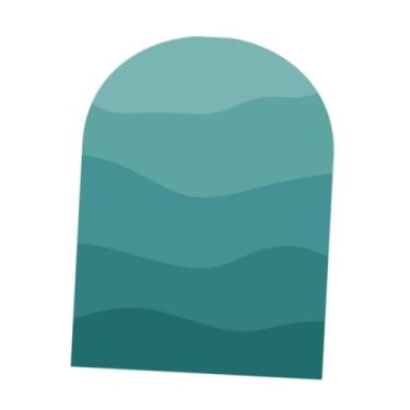 Imagem de Fenteer Adesivo de parede boho arco pvc papel de parede arco de decalque de para crianças porta de férias, D